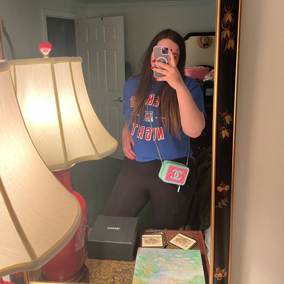 CHANEL Mini Filigree Vanity Bag in Pink, Blue, & Green 💗💙💚 - Picture 6 of 7